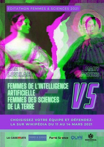 Affiche de la journée d'éditathon Wikipédia