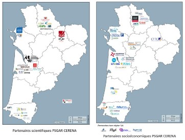 Partenariats scientifiques et socio&eacute;conomiques du projet PSGAR CERENA