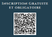 inscription obligatoire via ce QR CODE